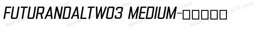 FuturaNDAltW03 Medium字体转换